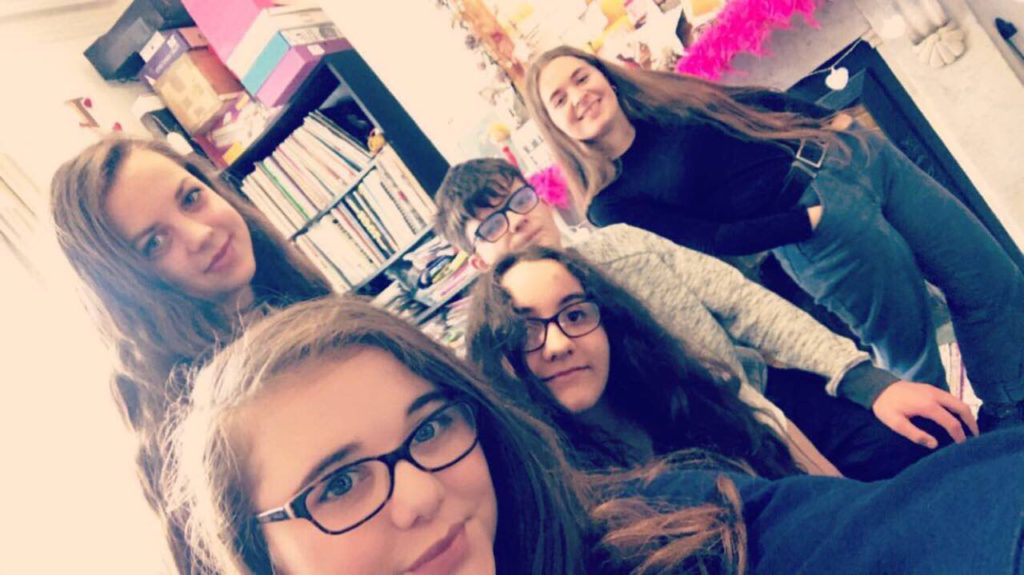 Bethan, Lexie, Charlotte, Callum & Chloe gearing up for GCSE Music revision class