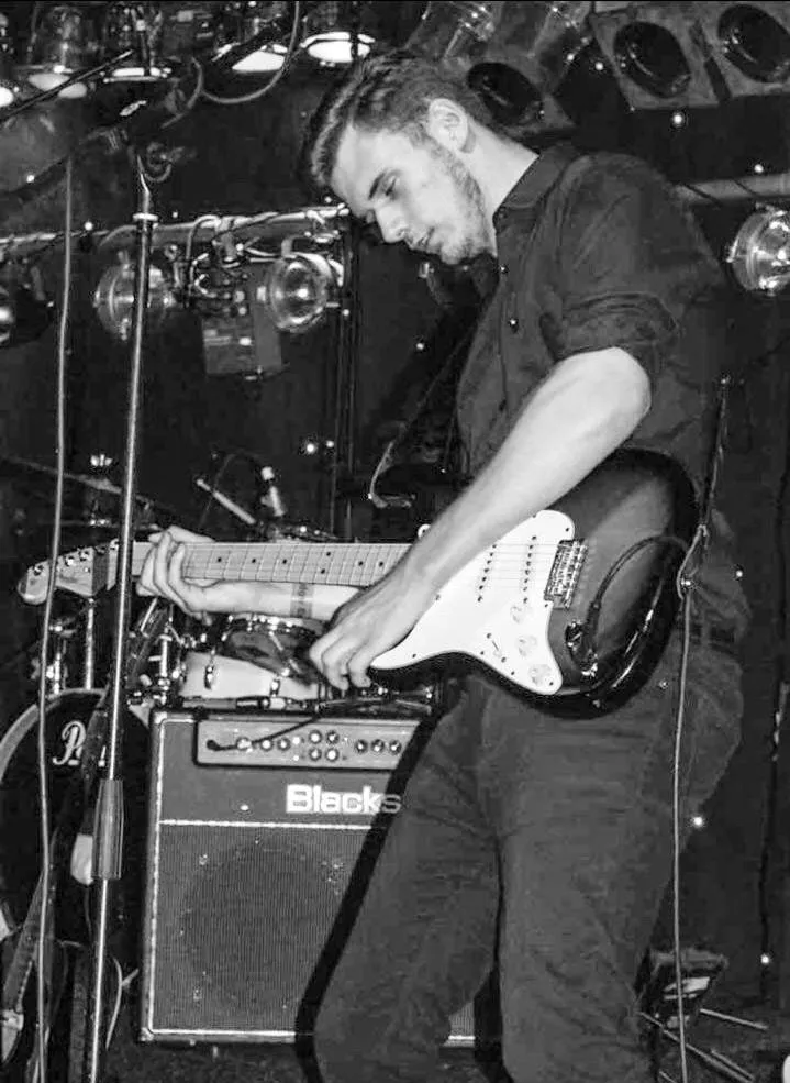 Jack Donald nottingham guitarist gigging playing a fender stratocaster and using a blackstar amp